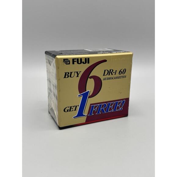 Fuji DR-I 60 Type 1 Audio Cassettes 7 Pack Factory Blank Sealed Tapes NEW - Picture 1 of 5